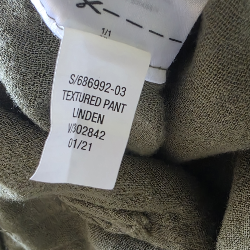 Old Navy Women's Linen Pants - Olive Green - Picture 7 of 11
